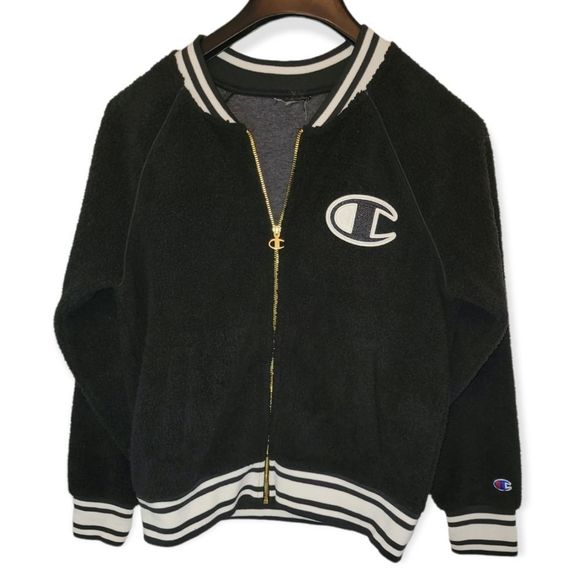 Champion Sherpa Women's Jacket Size Medium Color Black and White - Picture 1 of 3